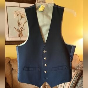 🆕️ Men's Vintage 1980s Polyester Reversible Suit Vest